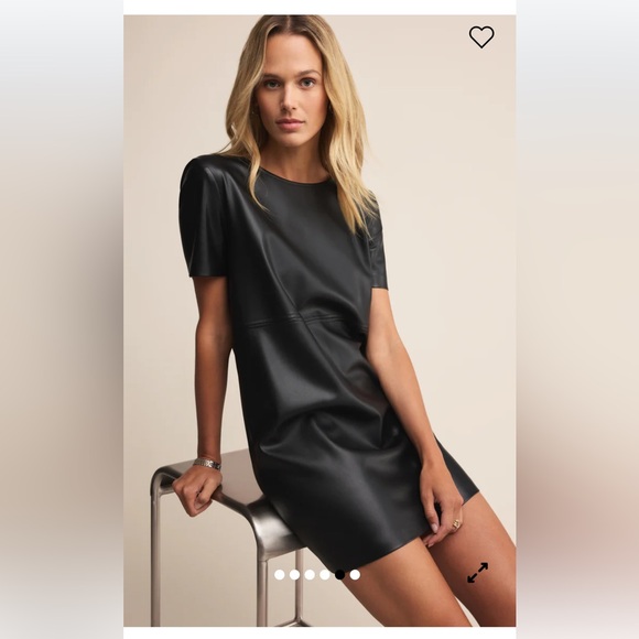 Z Supply London Faux Leather Dress, Large - Picture 8 of 15